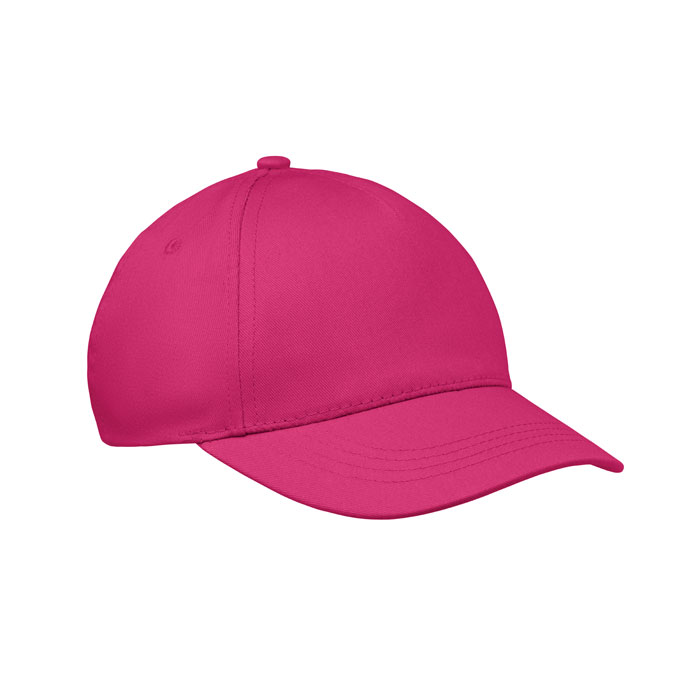5 panel kids baseball cap Fucsia item picture front