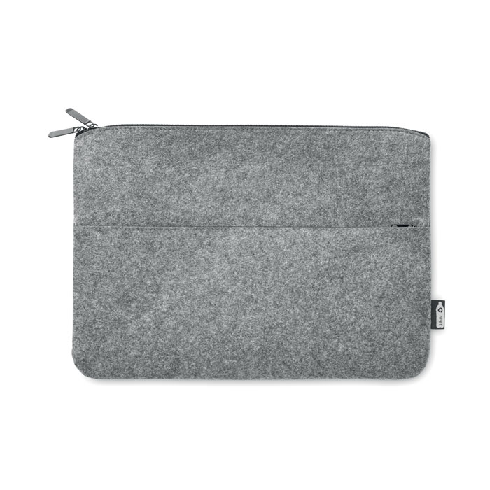 Borsa laptop in feltro RPET grey item picture front