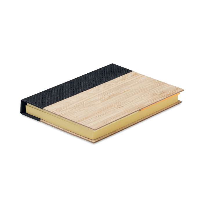 Bamboo sticky note memo pad Nero item picture side