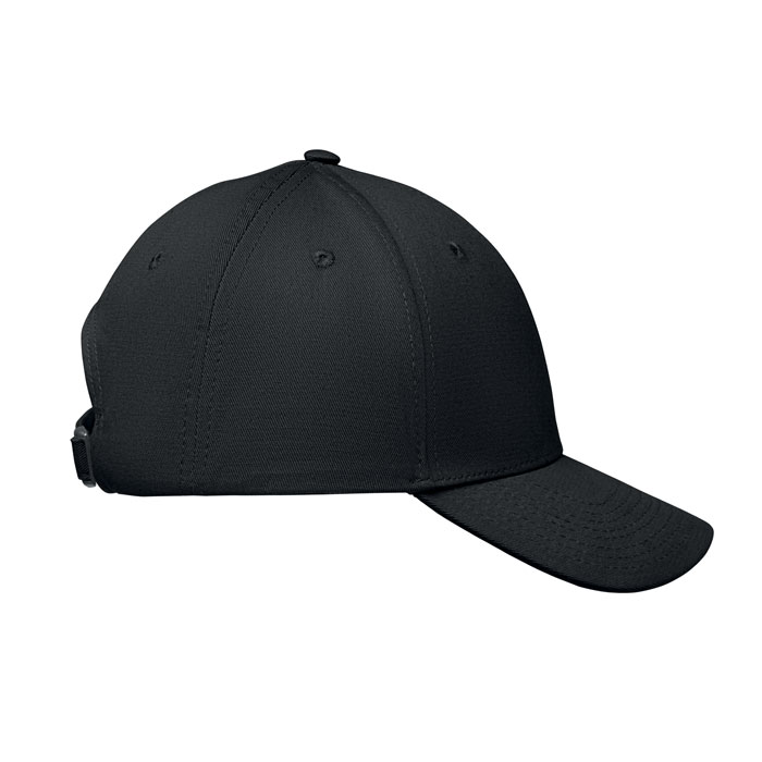 6 panel cotton baseball cap Nero item picture 1