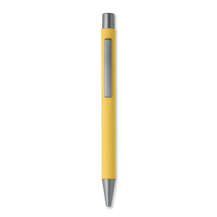Recycled aluminium ball pen Giallo item picture open