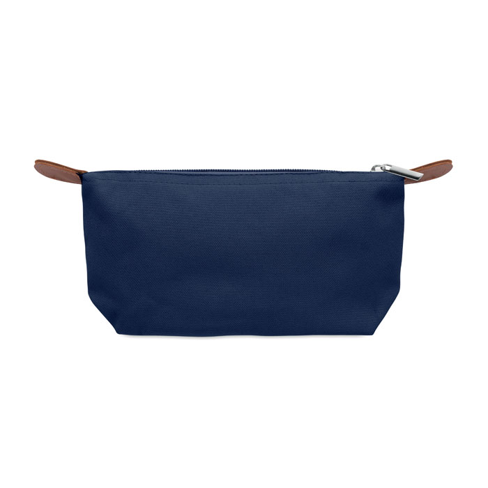 Cosmetic bag in 600D RPET Blu item picture top
