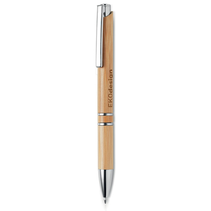 Bamboo automatic ball pen Legno item picture printed