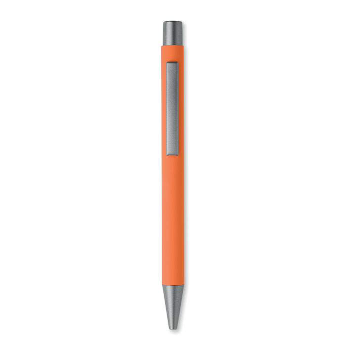 Recycled aluminium ball pen Arancio item picture open