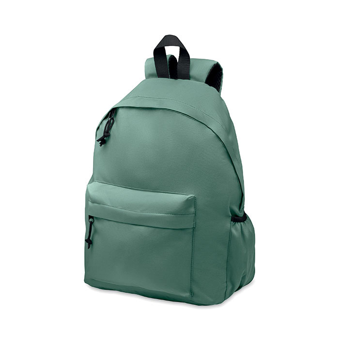 600D RPET polyester backpack Verde Scuro item picture front