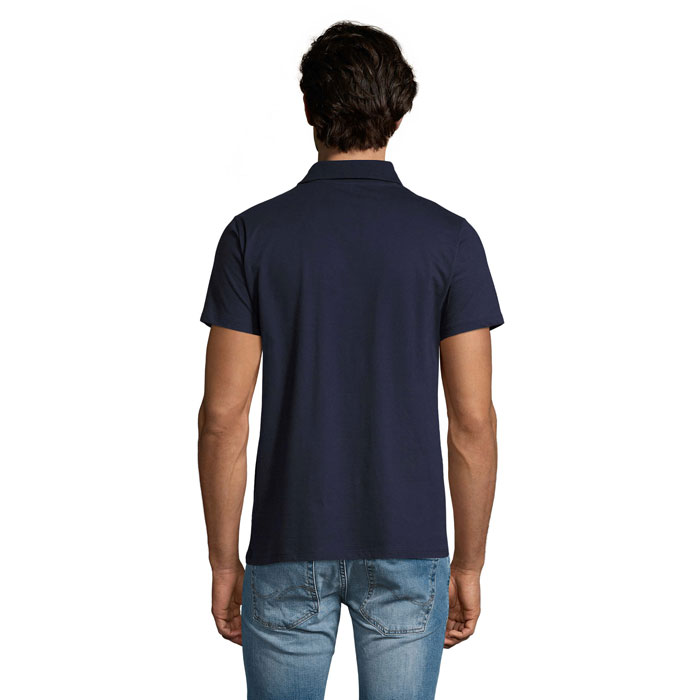 PRESCOTT MEN POLO SHIRT 170 Blu Scuro Francese item picture back