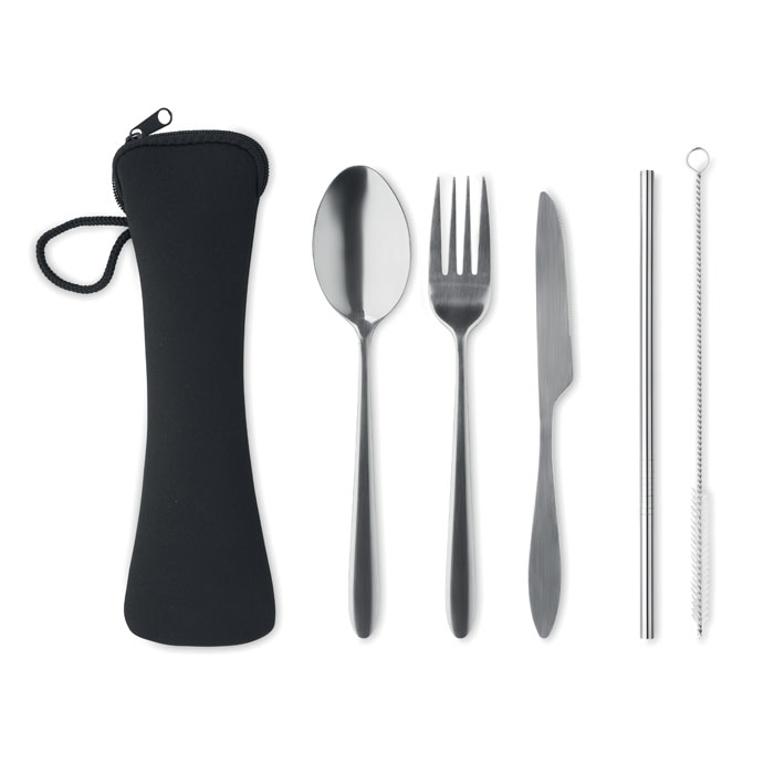 Cutlery set stainless steel Nero item picture front