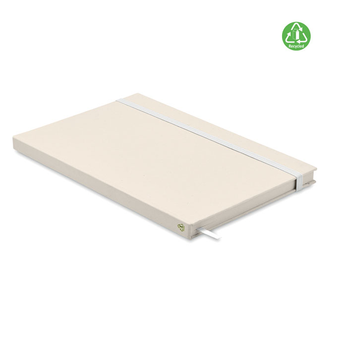 Notebook A5, cartone riciclato white item picture front