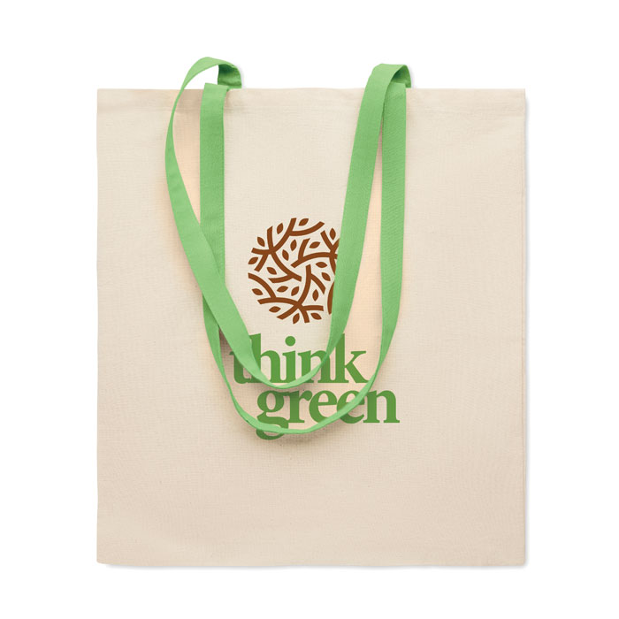 140 gr/m² Cotton shopping bag Lime item picture printed