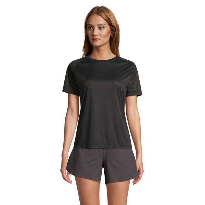 VORTEX WOMEN RAGLAN T-SHIRT Nero item picture front