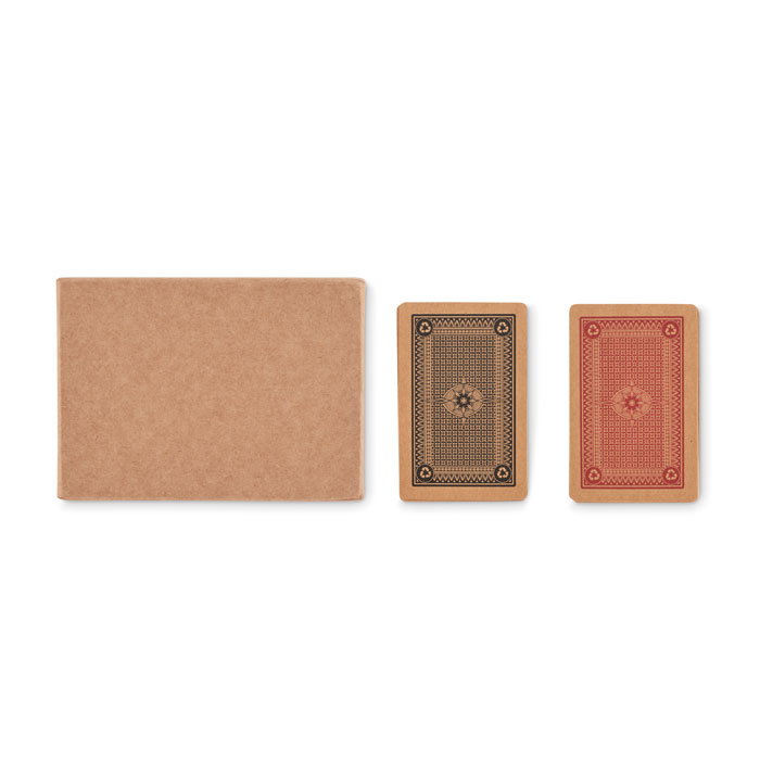 2 mazzi di carte in carta riciclat wood item picture top