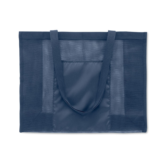 Shopper in rete RPET Blu item picture back