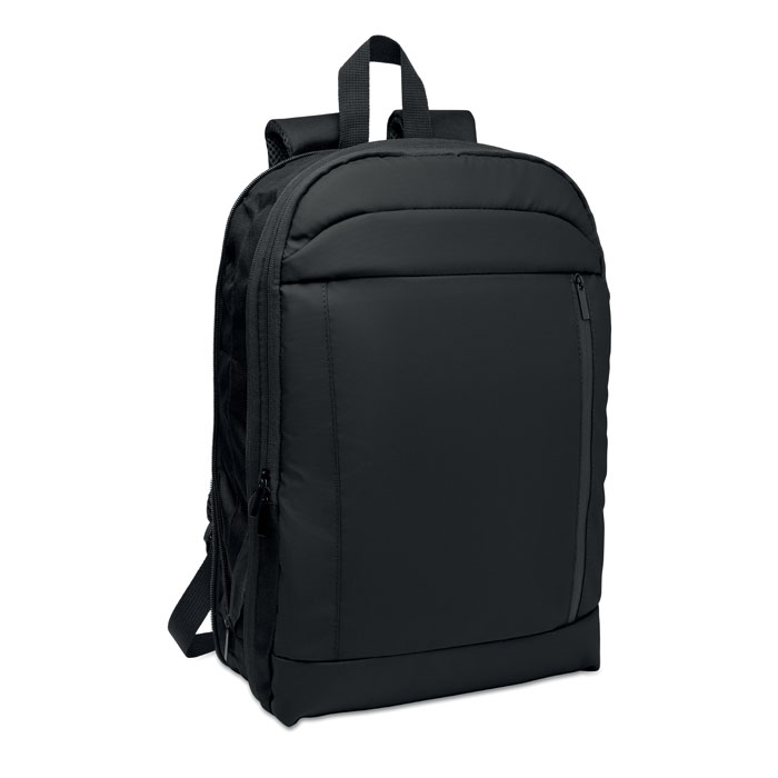 Expandable 600D RPET backpack Nero item picture 1