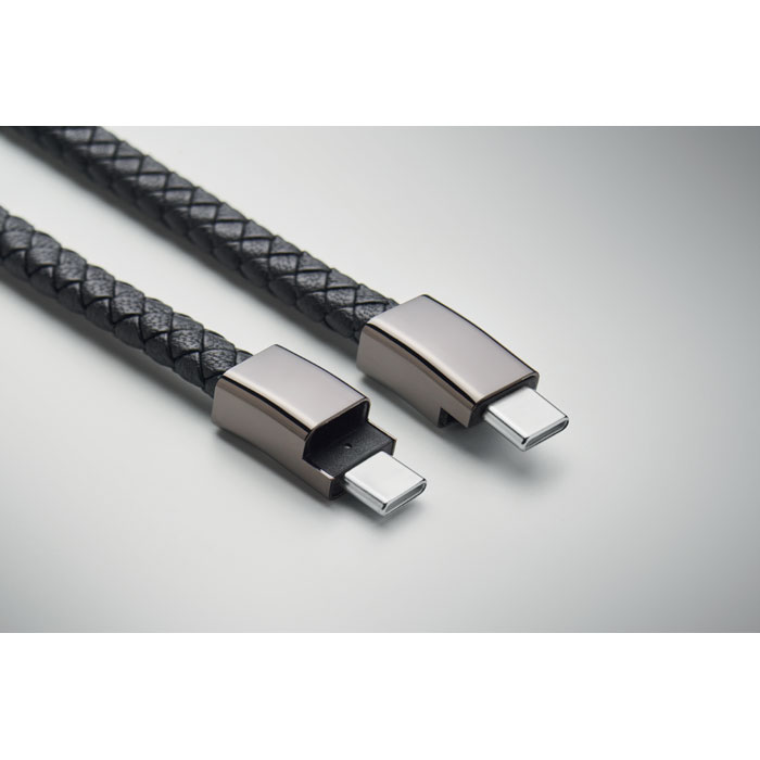 Bracciale con cavetto tipo-C Nero item picture box