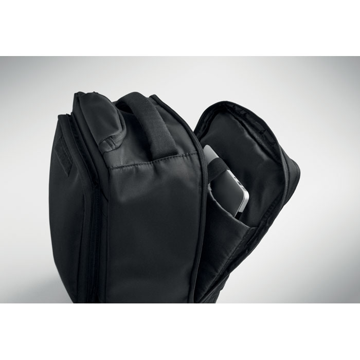 Backpack trolley in 290T RPET Nero item picture 7