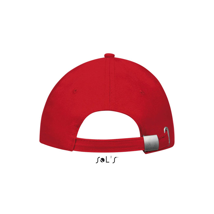 BUFFALO SIX PANEL CAP Rosso/Bianco item picture back