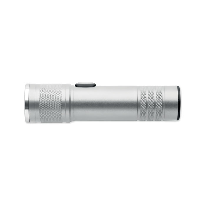 Rechargeable COB light torch Argento Opaco item picture open