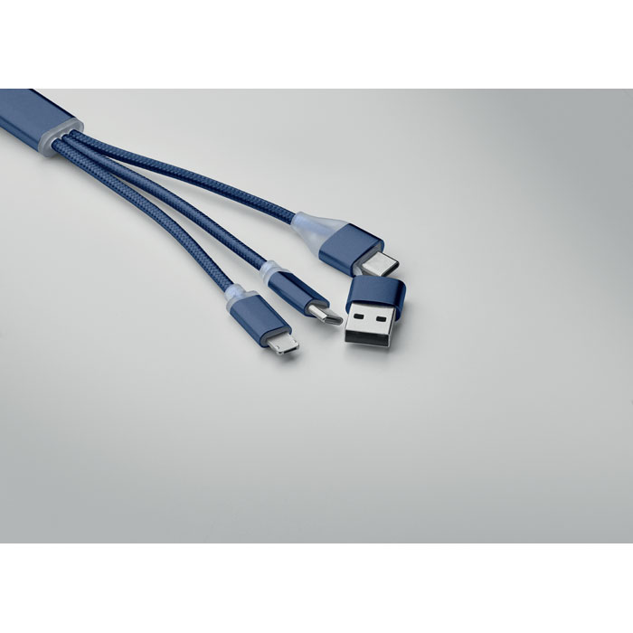 4 in 1 charging cable type C Francese Navy item detail picture