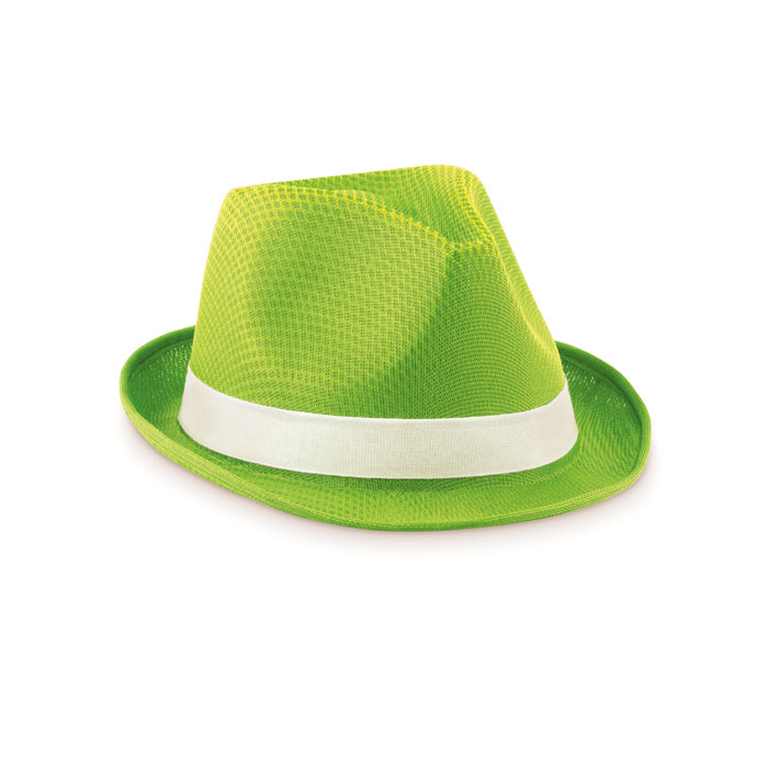 Cappello poliestere colorato lime item picture front