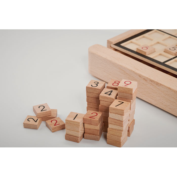 Sudoku da tavolo in legno wood item picture open