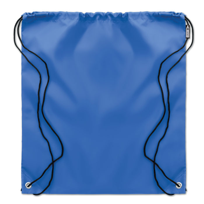190T RPET drawstring bag Blu Royal item picture back