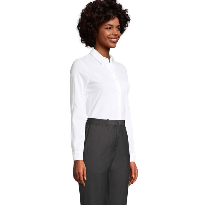 BALTHAZAR WOMEN SHIRT Optic White item picture side