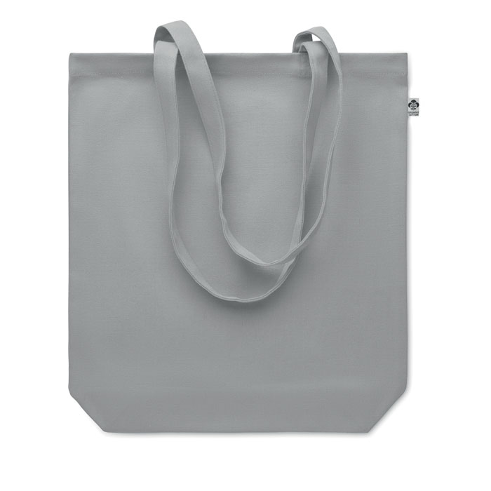 Canvas shopping bag 270 gr/m² Grigio item picture side