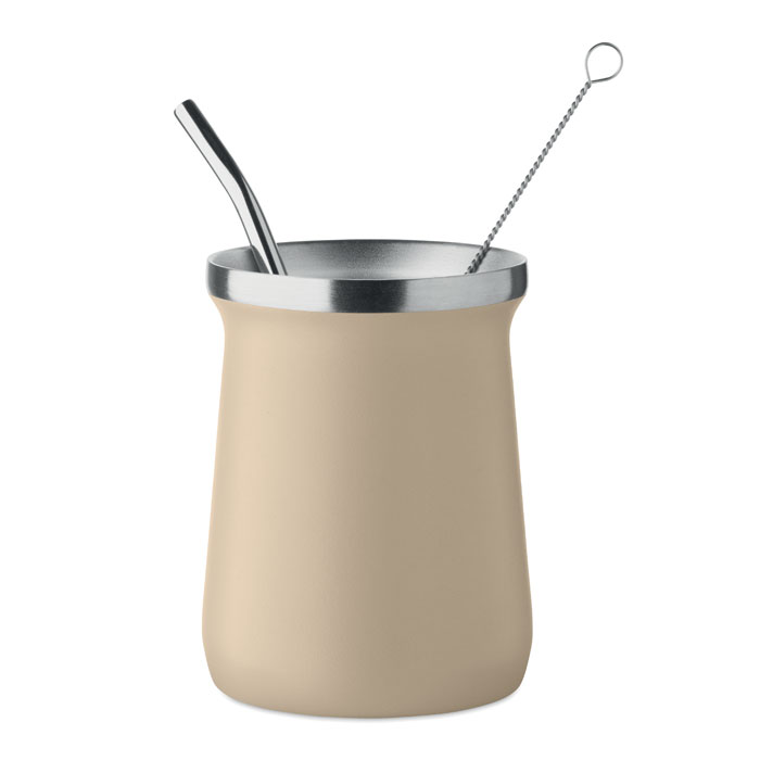 Tazza da tè Yerba mate Beige item picture front