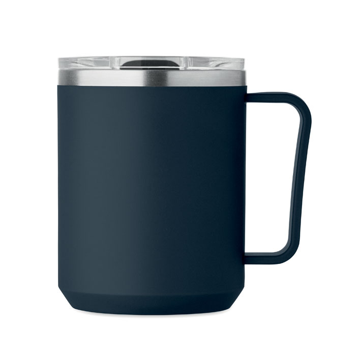 Double wall mug 400ml Francese Navy item picture open