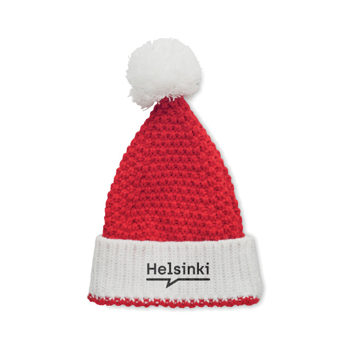 Christmas knitted beanie Rosso item picture printed