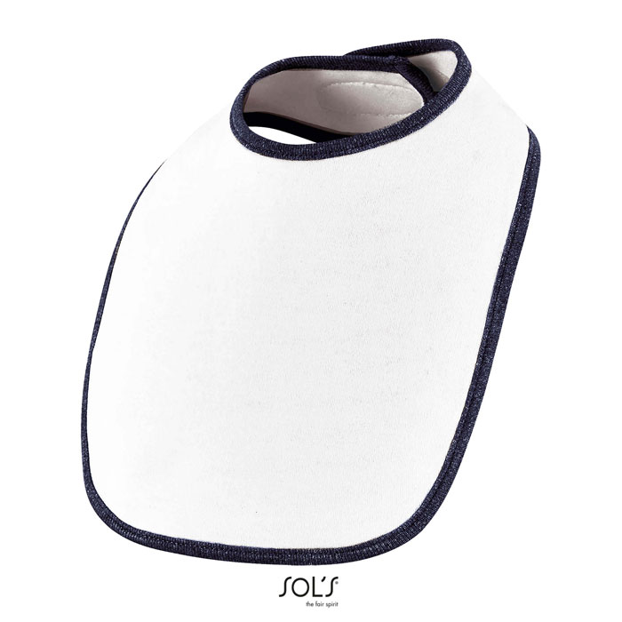 BABIB BABY BIB White/French Navy item picture front