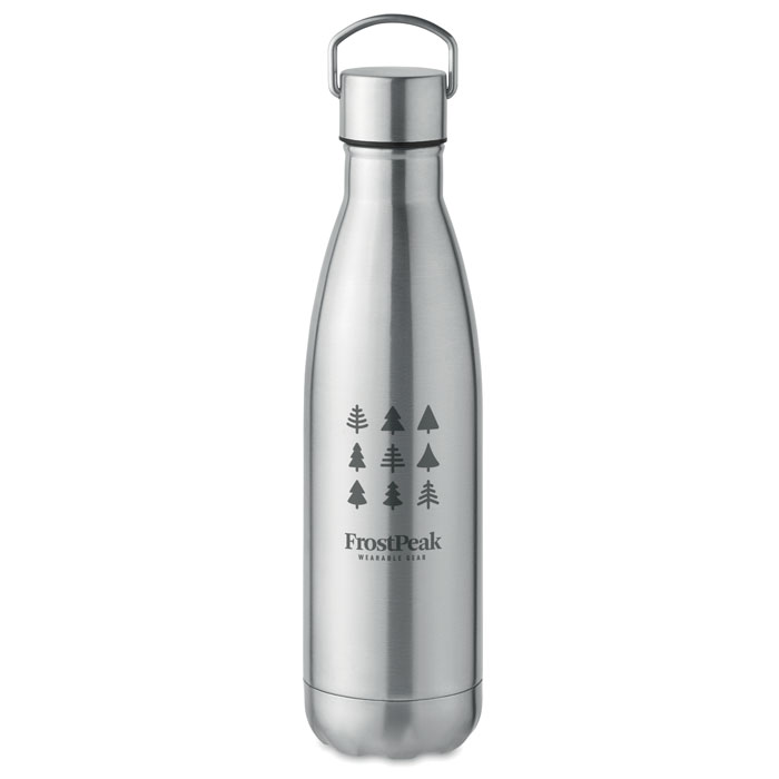 Double wall bottle 500 ml Argento Opaco item picture printed