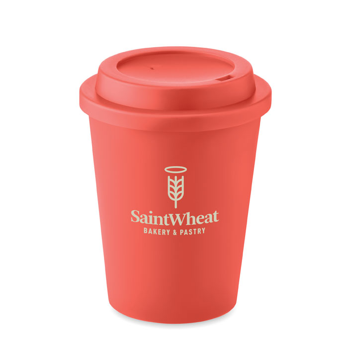 Double wall tumbler PP 300 ml Rosso item picture printed