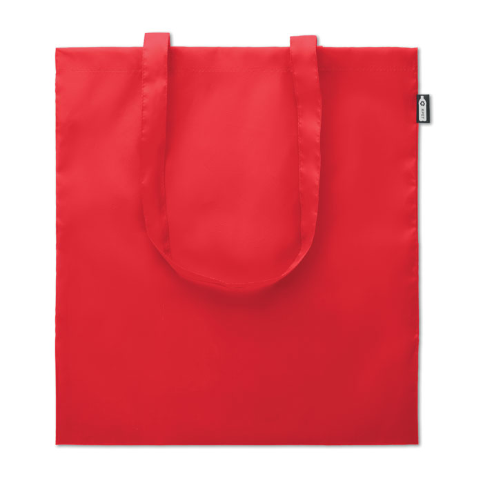 Shopping bag in RPET red item picture front