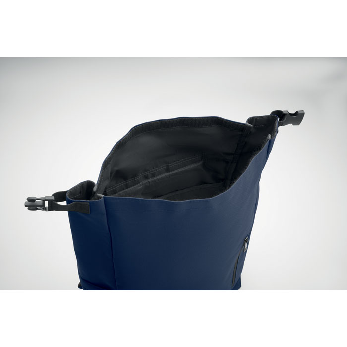 15'' roll top laptop backpack Francese Navy item picture 7