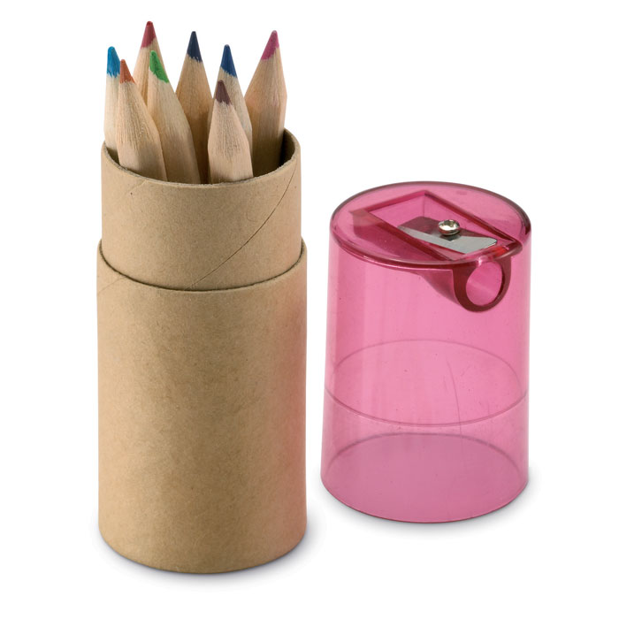 12 coloured pencils Rosso Trasparente item picture back