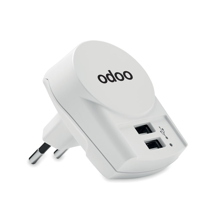 Skross Euro USB Charger (2xA) Bianco item picture printed