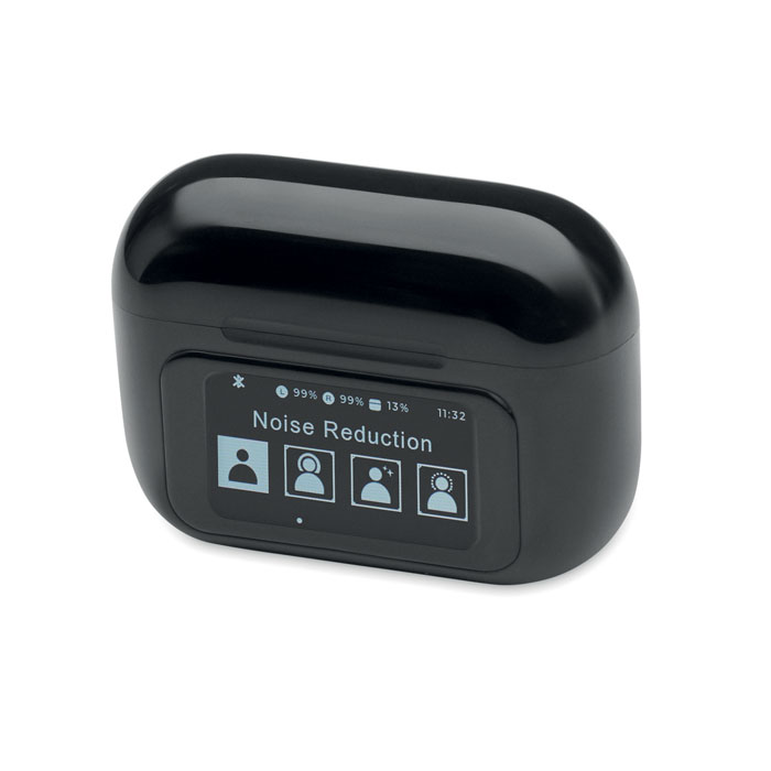Auricolari TWS in ABS Nero item picture open