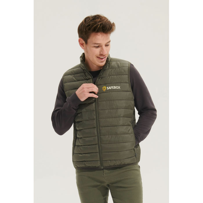 STREAM MEN Bodywarmer Army item picture printed