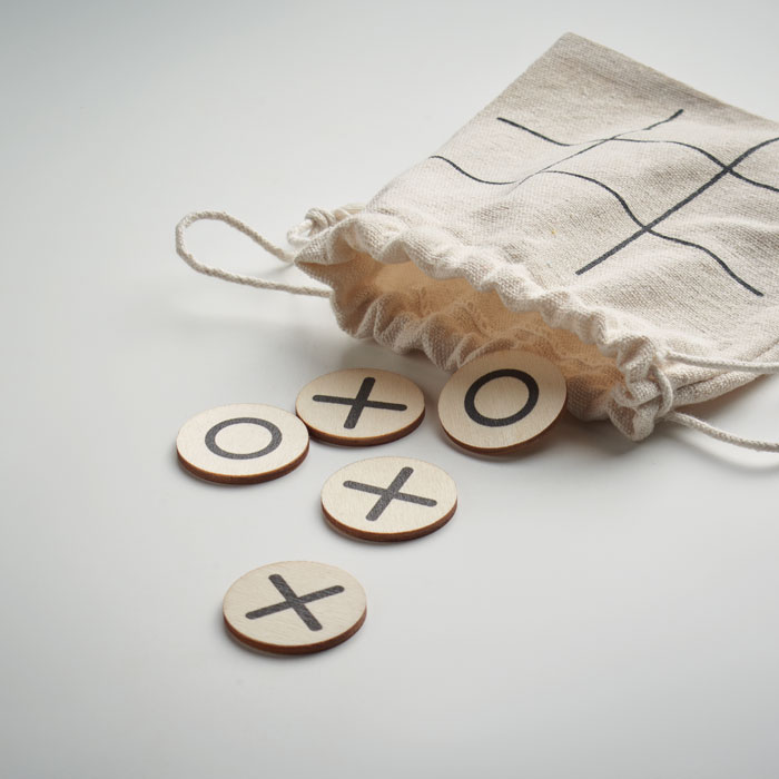 Tic tac toe in legno Beige item detail picture