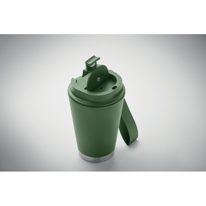 Bicchiere a doppio strato. 300 ml. Verde Scuro item detail picture