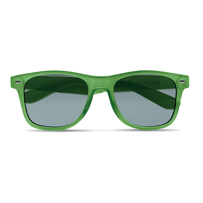 Occhiali da sole in RPET Verde Trasparente item picture side