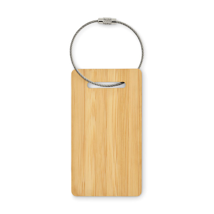 Bamboo luggage tag Legno item picture side