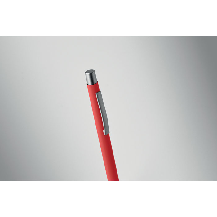Recycled aluminium ball pen Rosso item detail picture