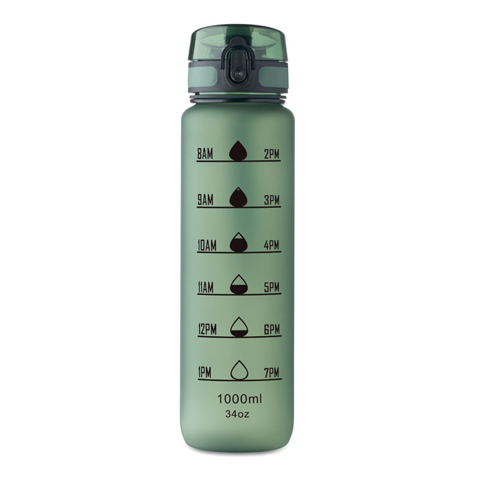 Sports water bottle RPET 1L Verde Scuro item picture top