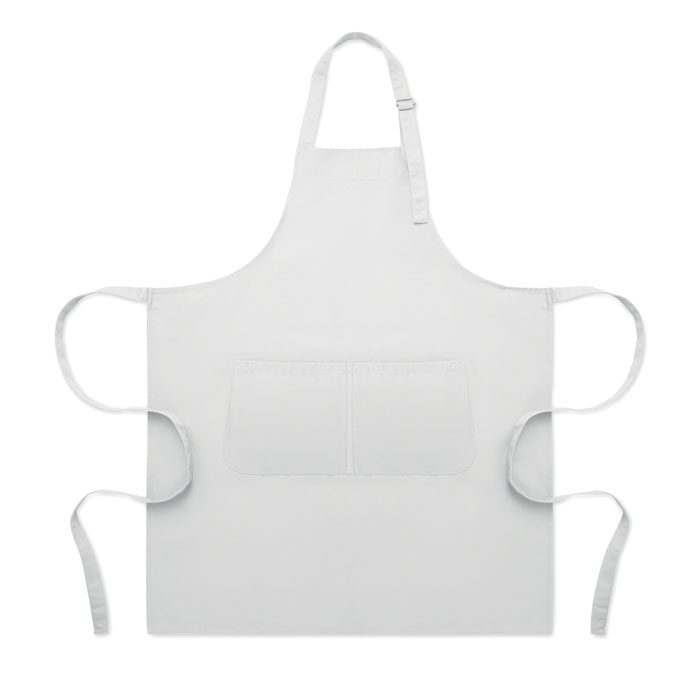 Adjustable kitchen apron Bianco item picture front