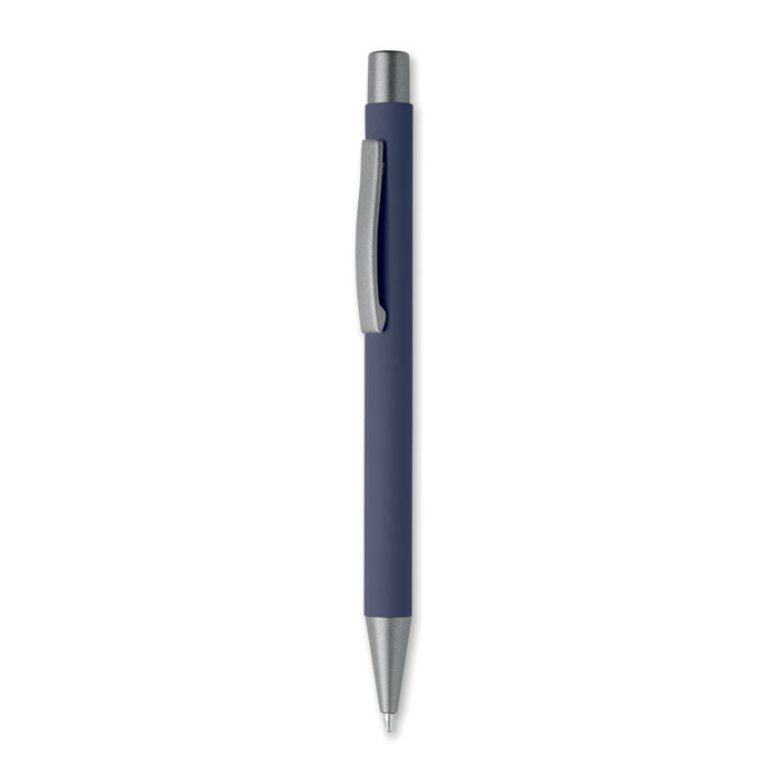 Recycled aluminium ball pen Francese Navy item picture front