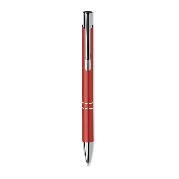 Recycled aluminium ball pen Rosso item picture open