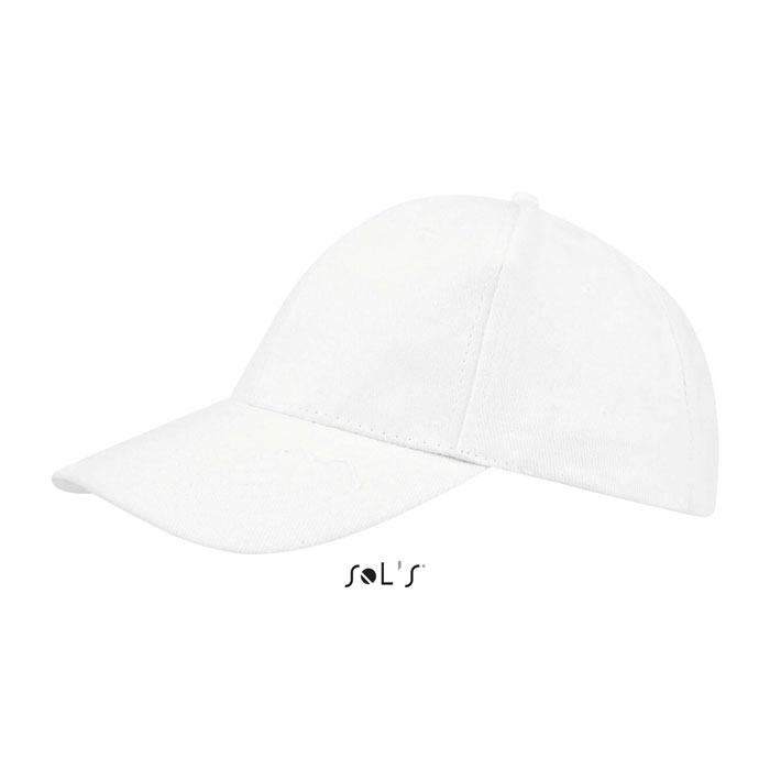 BUFFALO SIX PANEL CAP Bianco item picture side