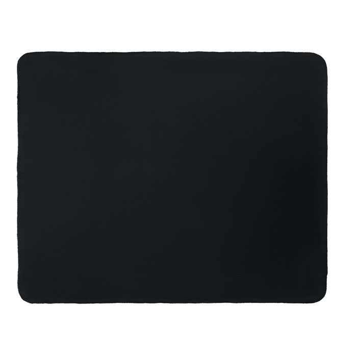 Coperta in pile RPET 130gr/m² black item picture back